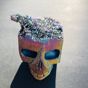 Jack Rainbow Titanium Quartz Skull - MOONCHILD PRODUCTS