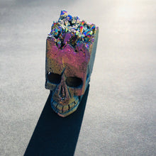 Load image into Gallery viewer, Yago Rainbow Titanium Quartz Skull - MOONCHILD PRODUCTS
