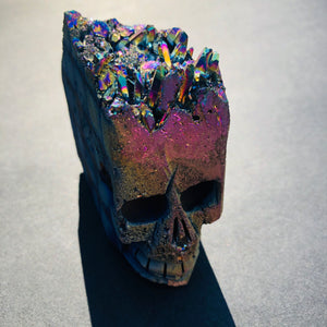 Yago Rainbow Titanium Quartz Skull - MOONCHILD PRODUCTS