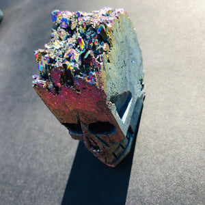 Yago Rainbow Titanium Quartz Skull - MOONCHILD PRODUCTS